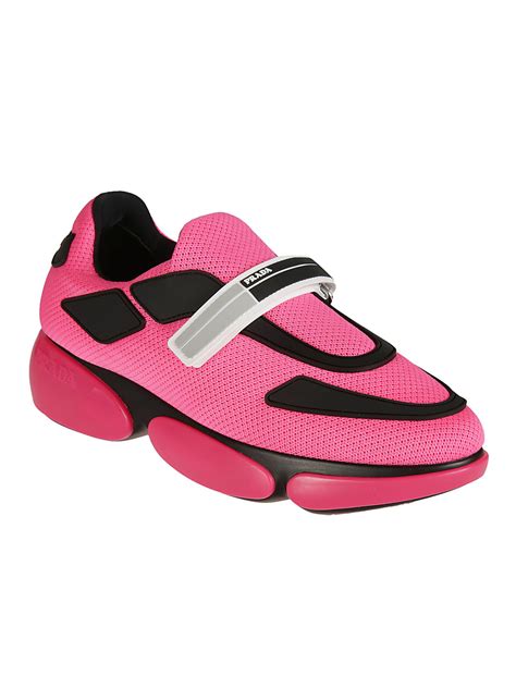 prada hot pink shoes|hot pink prada sneakers.